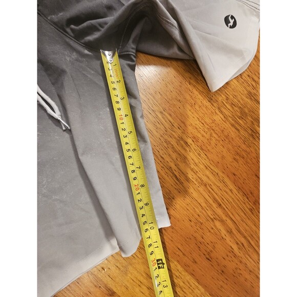 Hollister Men’s 30 Board Shorts Swim Trunks Black White Ombre Speckle EUC - Picture 6 of 11